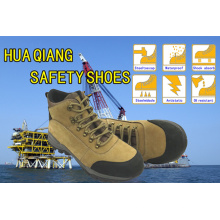 Nouveau Design couche supérieure en cuir Nubuck Safety Shoes chaussures en plein air (HQ09003)